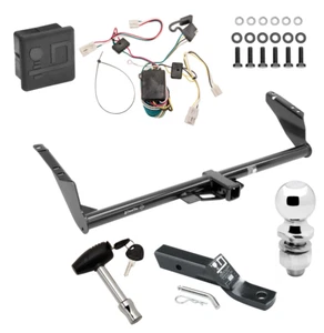 Trailer Tow Hitch For 04-10 Toyota Sienna Deluxe Package Wiring & 2" Ball & Lock - Picture 1 of 10