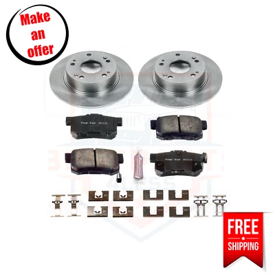 Комплект тормозных дисков и колодок Powerstop KOE2391 задние 5 зажимов для 03–05 Honda Accord EX - Изображение 1 из 3
