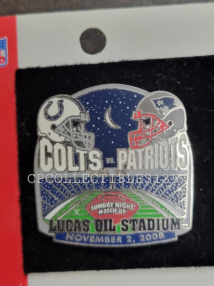 New England Patriots VS Indianapolis Colts Game day Pin 11/2/2008 LUCAS OIL - Image 1 of 1