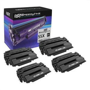 SPEEDYINKS Compatible Replacement for HP 55X 55A CE255X Toner Cartridge 4PK - Picture 1 of 6
