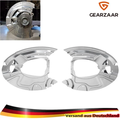 2x DECKBLECH ANKERBLECH BREMSSCHEIBE VO RECHTS FÜR BMW X5 E70 F15x6 E71 Silber