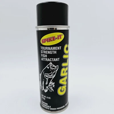 Spike It Garlic Tournament Strength Fish Attractant 6 Oz Spray Made In USA - Image 1 of 4