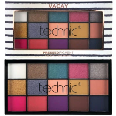 Pressed Pigment Palette Vacay - Eyes Eyeshadow Shimmer Matte Bright Colours - Image 1 of 4