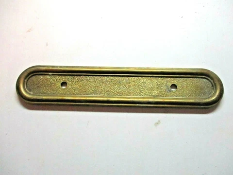 Amerock #744 Drawer 1977 Backplate For Pull Handle Dark Brass 3" Centers Vintage Cover