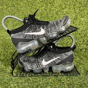 Nike Entrenadores Mujer Talla UK 3 Air VaporMax Flyknit 3 Oreo Negro Zapatos Informales - Imagen 1 de 9