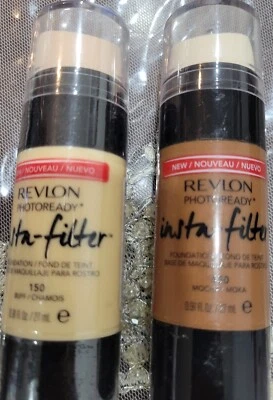  2 Revlon Photoready Insta-Filter Foundation  150 BUFF 450  Shades All Day Wear  - Image 1 of 3