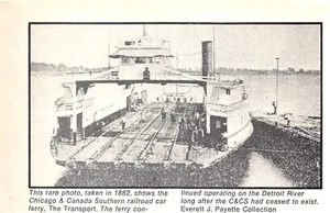 1882 Image Chicago & Canada Southern Railroad Ferry Detroit MI Vtg Mag Excerpt - Picture 1 of 1