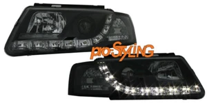 Faro VW Passat 3B Auténtico LED Luz De Circulación Diurna Xenon Look Negro 97-00 - Foto 1 di 1
