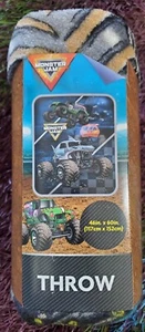 Monster Jam Überwurf 46" x 60" Neu Weiches Polyester - Bild 1 von 6