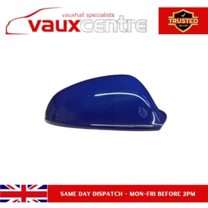 VAUXHALL ASTRA J CASCADA DRIVER SIDE WING DOOR MIRROR COVER ROYAL BLUE 4DU GEK - Picture 1 of 3