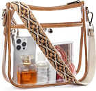 Clear Bag for Stadium Events Crossbody Bags Stadium Approved Concert Shoulder Pu