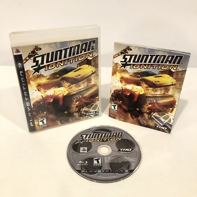 STUNTMAN IGNITION PS3 SONY PLAYSTATION 3 COMPLETE SET 2007 THQ HAVOK GAME WORKS - Image 1 of 4