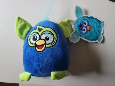 Hasbro Toy Factory Furby Blue Plush Pillow Soft Stuffed Animal 2019 7" - Image 1 of 4
