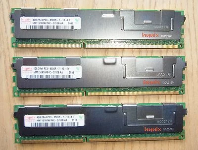 Fujitsu Server RAM 12 GB 3x 4 GB DDR3 PC3 8500 REG HMT151R7AFP4C-G7 PRIMERGY - Bild 1 von 2