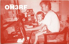 Vtg Ham Radio CB Amateur QSL QSO Card Postcard FINLAND OH3RF HAMEENLINNA 1997