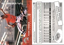 Juan Perez Signed 2004 Grandstand Portland Sea Dogs #NNO Card Auto AU