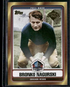2006 Topps #HOFT-BN Bronko Nagurski Salón de la Fama Homenaje - Imagen 1 de 2