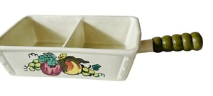 Metlox Poppytrail Provinz Obst geteilt Einhandschale 12” x 5” MCM - Bild 1 von 10