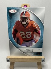 TRENTON SIMPSON 2023 Sage Hit Premier Draft SILVER Rookie RC #167 Clemson