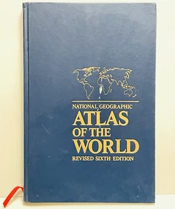National Geographic Atlas of the World Revised Sixth Edition Oversized Book 1995 - Picture 1 of 6