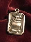 VINTAGE STERLING LAMP OF KNOWLEDGE BOOKS SCROLL CHARM PENDANT GRDUATION 5.5 Gr