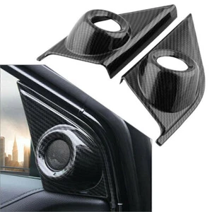 Front Inner Door Speaker Cover Trim Fit Honda CR-V CRV 2017-2021 Carbon Fiber co - Picture 1 of 5