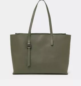 NWT $298 Botkier Baxter East West Genuine Pebble Tote Shoulder Bag Olive Medium - Picture 1 of 15