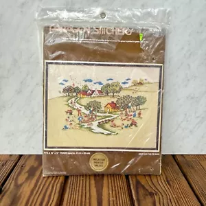 Vintage 1982 Paragon Stitchery Apple Harvest Crewel Stickpackung Nr. 0925 - Bild 1 von 6