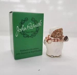 VTG MRS TIGGY WINKLE GOLD Edition Beswick Beatrix  Potter Figurine FREE SHIP - Picture 1 of 6