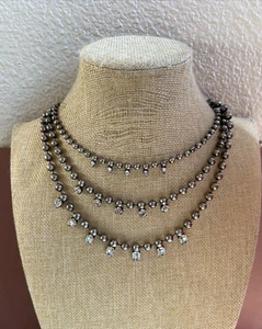 Stunning DANNIJO DAGNY Necklace Layered With Glass Gems 14" - Picture 1 of 11