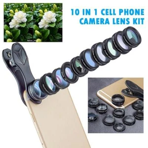 10 in 1 Cell Phone Camera Lens Kit F2E7 - Zdjęcie 1 z 10