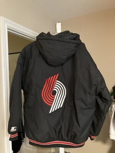 Vintage NBA Portland Trailblazers Starter Jacket 2XL Coat Rare Puffer Parka Mint - Picture 1 of 2