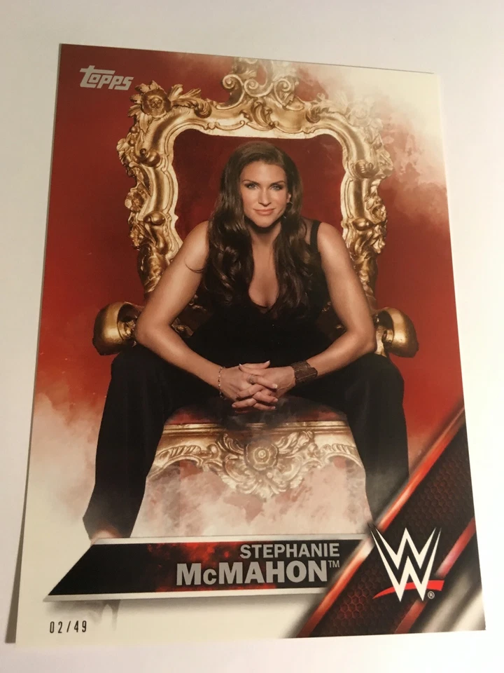 2016 Topps WWE Now Then Forever 5x7 Stephanie McMahon 146 #'d /49 - Image 1 of 1