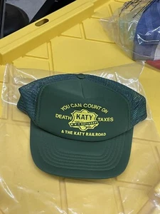 M-K-T Railroad Co. Green KATY TEXAS RAILDROAD HAT - Picture 1 of 3