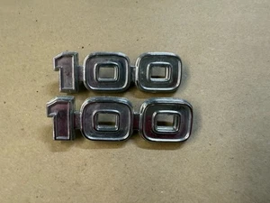 75-80 Ford Econoline 100 Van 100 Emblems Pair OEM 1975-1980 - Picture 1 of 3