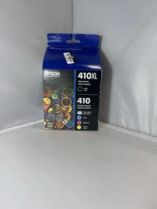 Genuine Epson 410XL 5 Pack Ink Cartridges Black & Standard Colors 01/2027. READ - Picture 1 of 4
