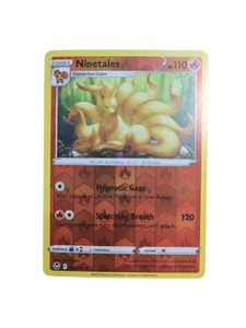 Juego de cartas coleccionables Pokémon Ninetales 18/195 Silver Tempest Reverse Holo poco común 018 - Imagen 1 de 2