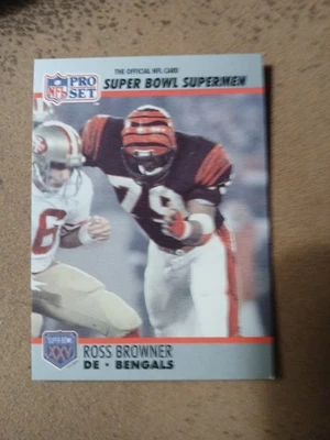 1990 Pro Set Super Bowl XXV Silver Anniversary - Ross Browner #74 - Image 1 of 2