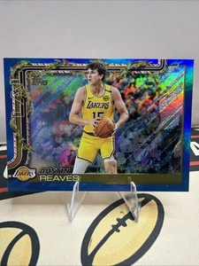 2025-26 Topps Holiday Basketball Austin Reaves  Blue Metallic Glitter #H120 - Picture 1 of 2