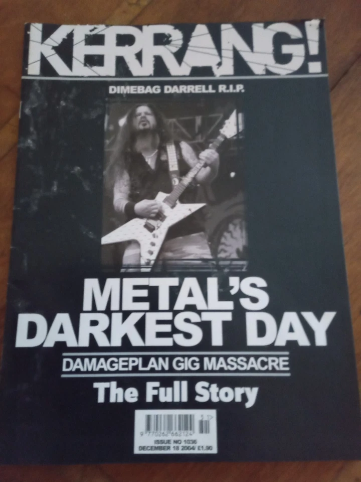 Kerrang Magazine - Issue 1036 - Dec 18 2004 - Dimebag Darrell Tribute Damageplan - Image 1 of 3