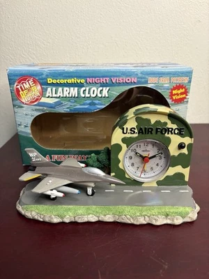 US AIR FORCE F-16 Time For Action ALARM CLOCK Teltime - Image 1 of 4