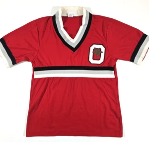 OHIO STATE BUCKEYES CHAMPION 70's V-NECK NYLON JERSEY SHIRT Gr. M VINTAGE USA OSU - Bild 1 von 12