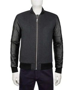 Bomber trapuntato Bugatchi misto lana agnello maniche XL nero $485 - Foto 1 di 14
