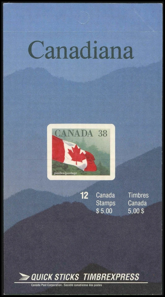 Canada Stamps, Booklet of 12, Flag over Forest, #1191a, BK110 MNH - Image 1 of 2