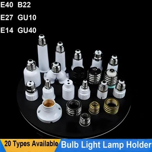 B22 to E27 Bulb Light Lamp Holder Base Pendant Screw Bayonet Converter Adapter - Picture 1 of 33