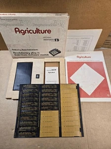 NOS Texas Instruments Landwirtschaft Software Modul für TI-58 TI-59 Taschenrechner - Bild 1 von 5