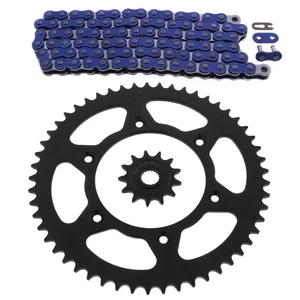 2007-2013 Honda CRF250X Blue Chain And Sprocket 14/53 116L - Picture 1 of 4