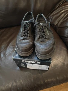 Mephisto Black Match Runoff Flat Heel Air Jet System 8 Herren Schönheiten - Bild 1 von 5