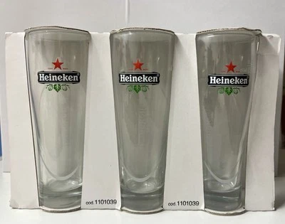 Bicchieri/Glass BIRRA HEINEKEN 0,25 L - Pacco/pack 3 pezzi - Immagine 1 di 4