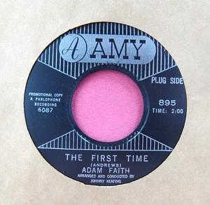 ADAM FAITH - The First Time / So Long Baby - clean Promo 45 rpm - Amy 895 - Picture 1 of 2